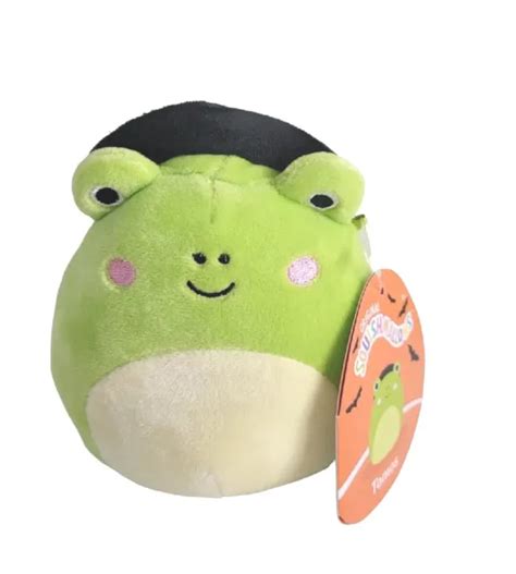 Create your own magical tales with the Frog with a Witch Hat Squishmallow